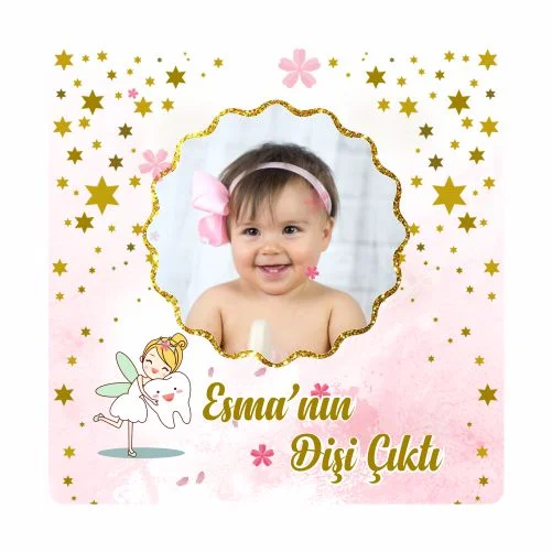 Diş Buğdayı Temalı Doğum Günü Magneti